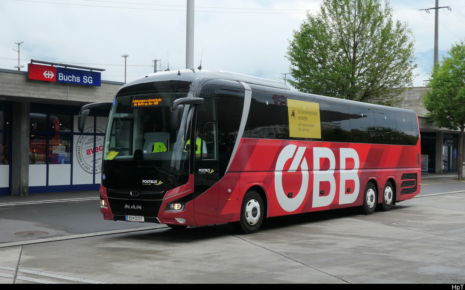 �BB Postbus - MAN Lion`s Regio BD 12207 als Bahnersatz zwischen Buchs/SG und Feldkirch am 26.07.2026