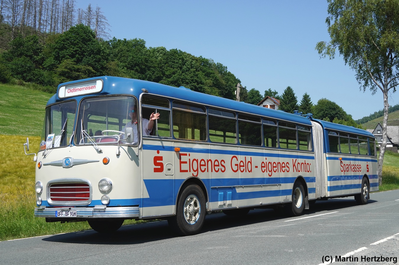 Oldtimer Setra SG 175 Bj. 1965 BusCompany Franken, 130 Jahre Motor-Omnibus Jubiläum Netphen Juni 2025