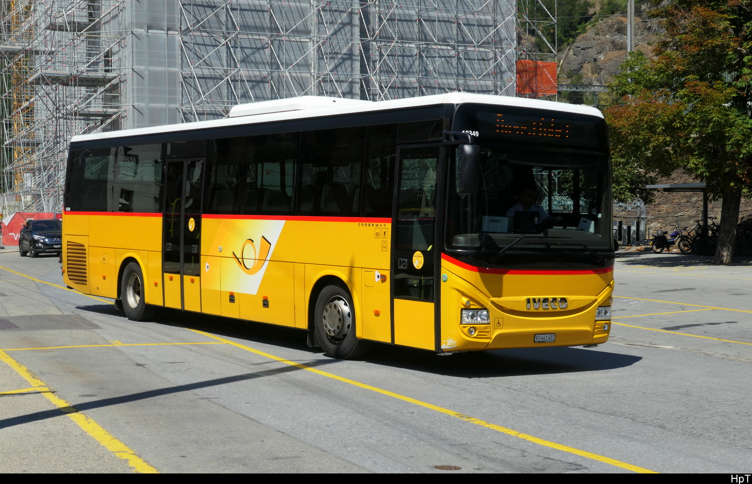 Postauto - Iveco Crossway  VS  441407 in Brig am 12.07.2026