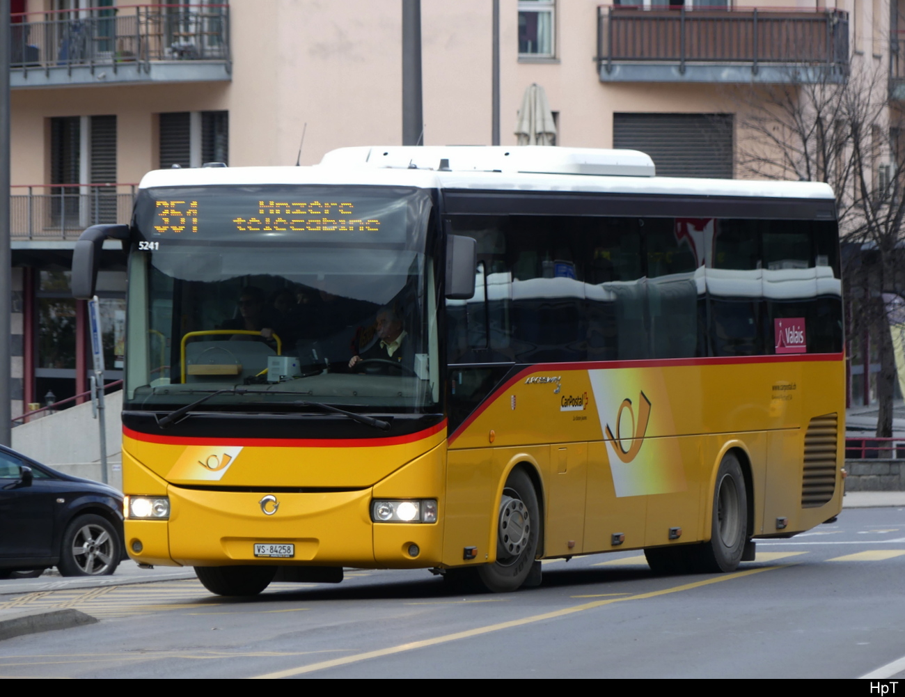 Postauto - Iveco Irisbus Crossway VS 84258 in Sion am 26.02.2023