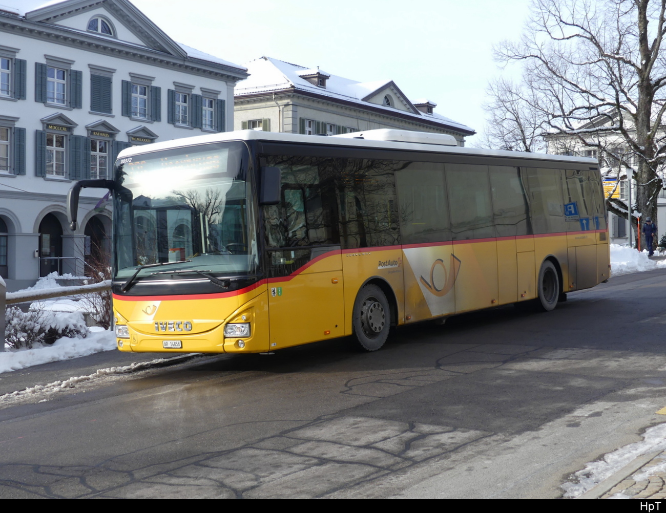Postauto - Iveco Irisbus Crossway  AR  14858 in Heiden am 21.01.2024