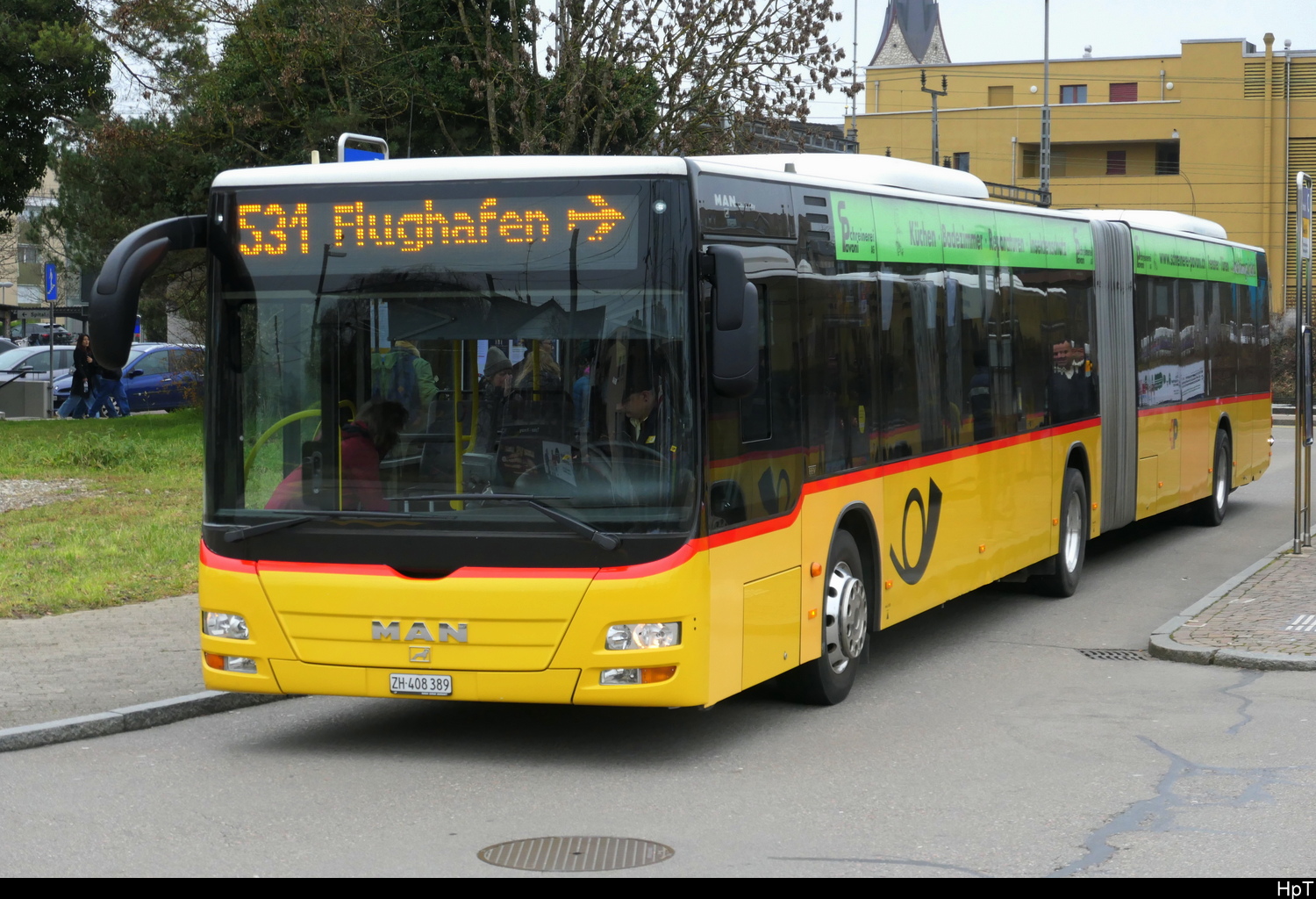 Postauto - MAN Lion`s City ZH 408389 unterwegs in Bülach am 13.12.2025