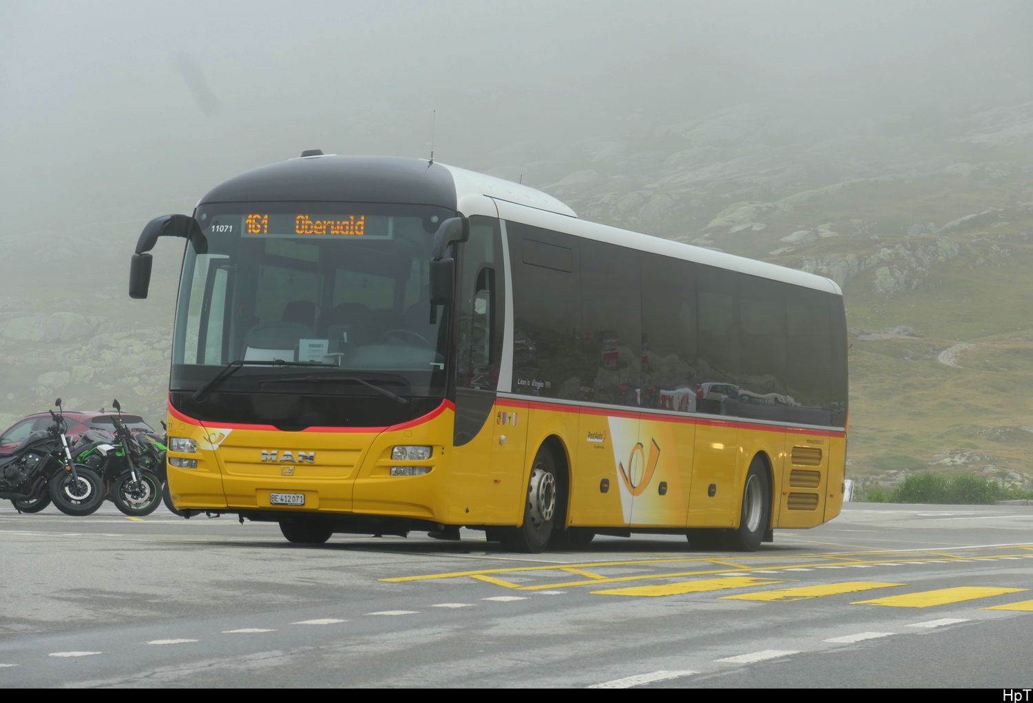 Postauto - MAN Lion`s Regio  BE 412071 auf dem Grimselpass am 26.07.2026