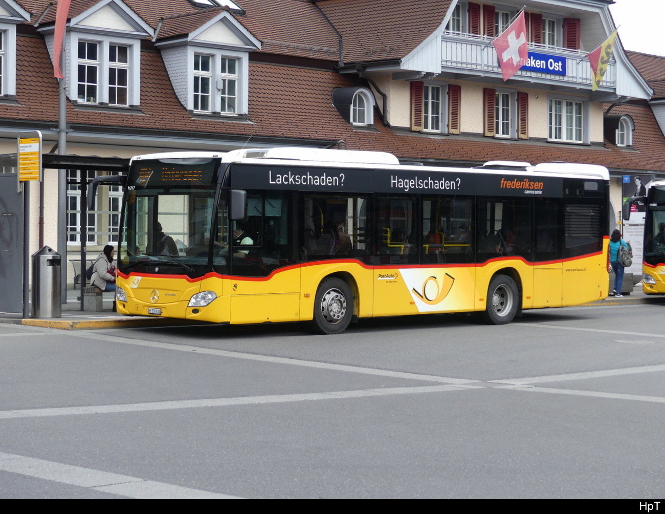 Postauto - Mercedes Citaro BE  534630 in Interlaken am 22.04.2023