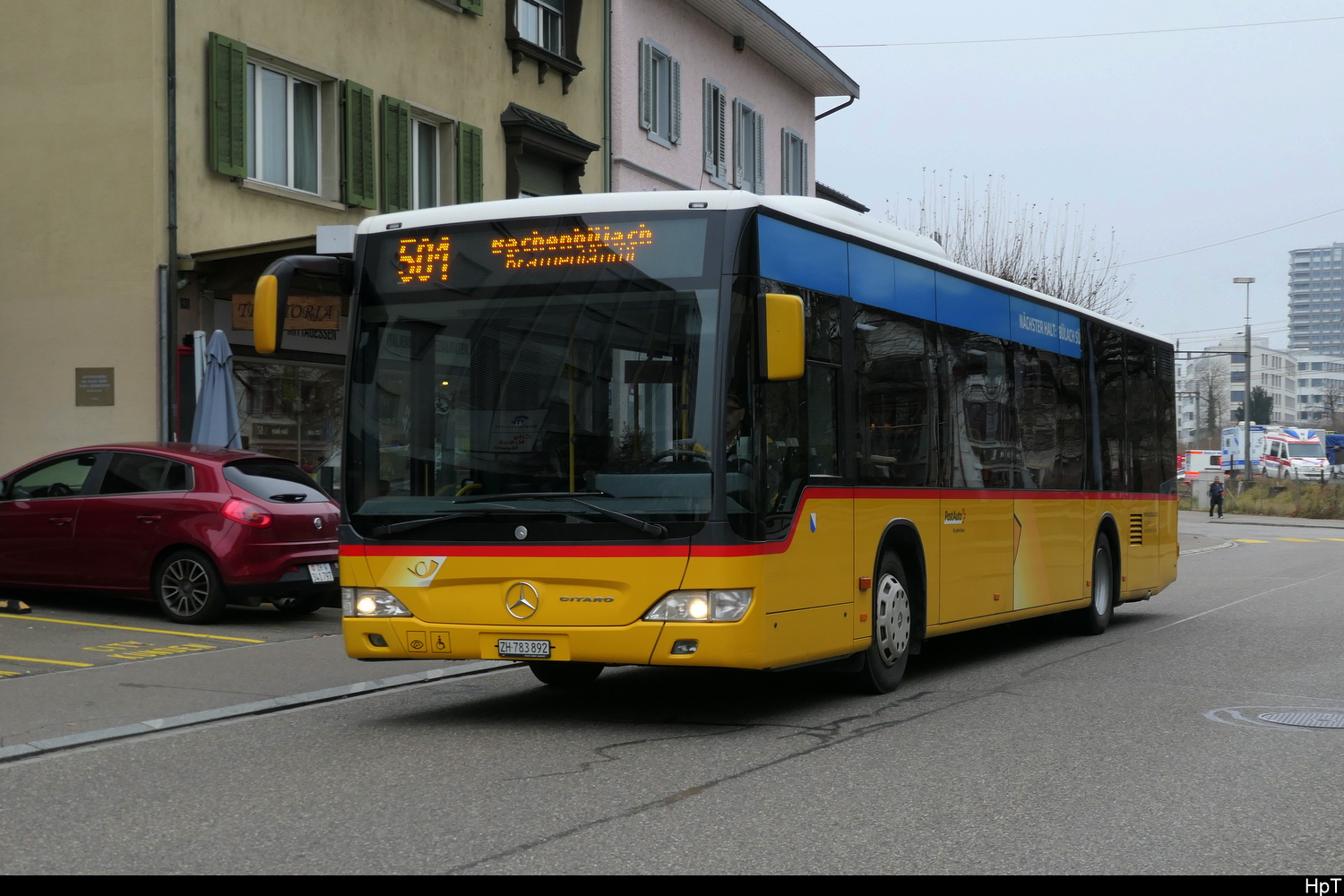 Postauto - Mercedes Citaro  ZH  783892 unterwegs in Bülach am 13.12.2025