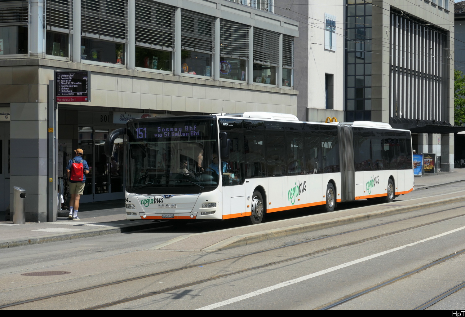 regiobus Gossau - MAN Lion`s City  Nr.54 unterwegs in St. Gallen am 03.07.2026