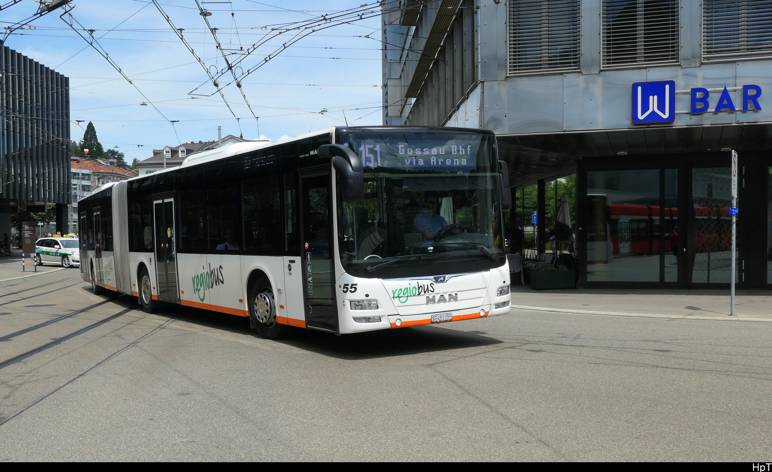 regiobus Gossau - MAN Lion`s City  Nr.55 unterwegs in St. Gallen am 03.07.2026