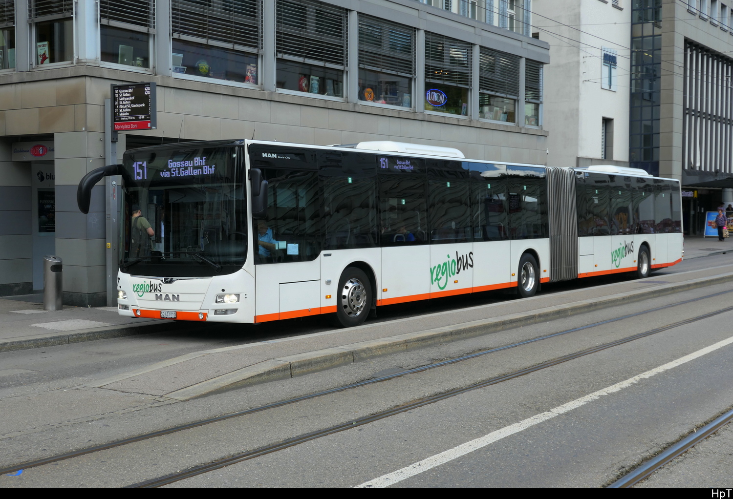 regiobus Gossau - MAN Lion`s City  Nr.57 unterwegs in St. Gallen am 03.07.2026