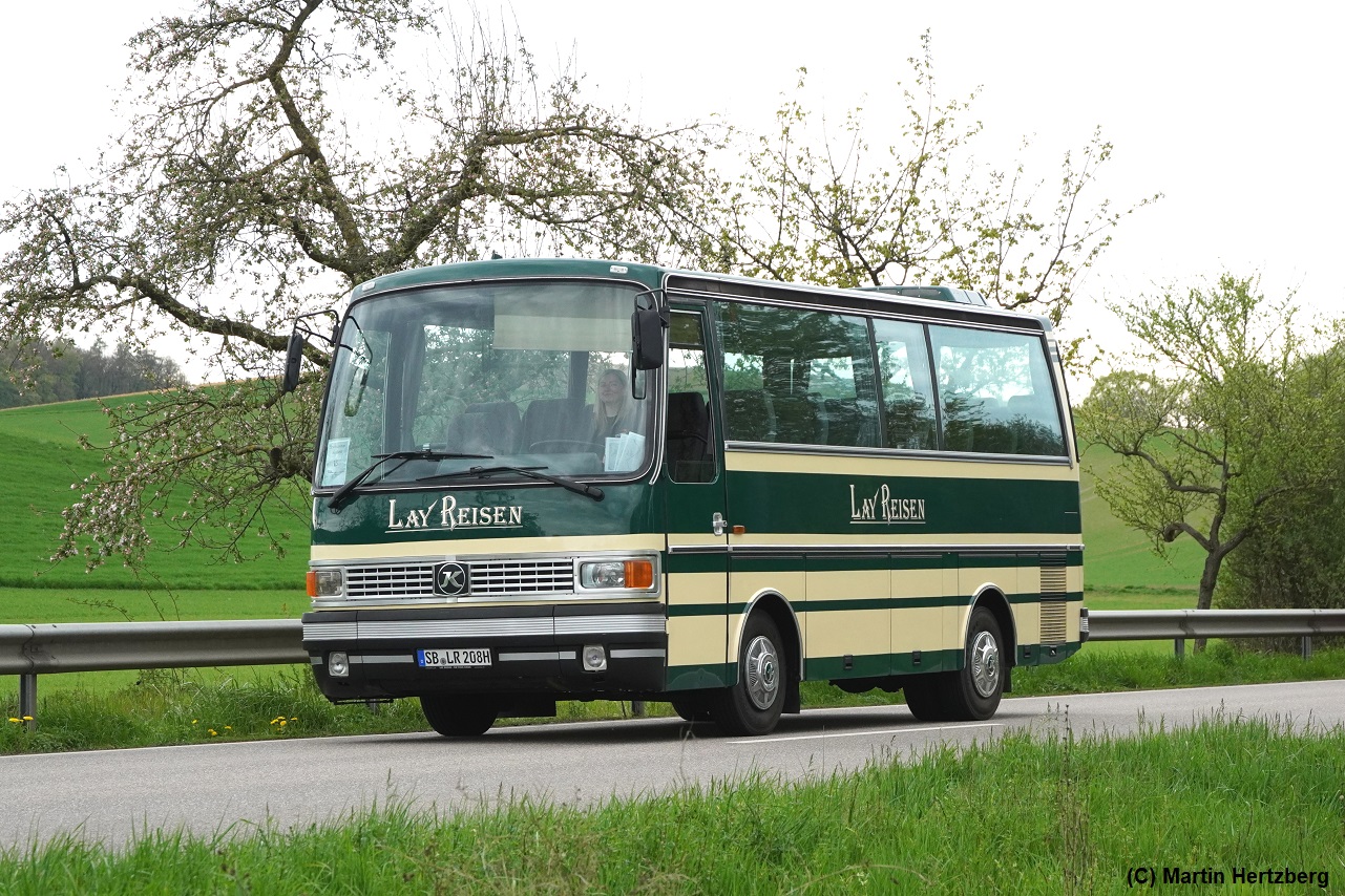 Setra S 208 HM Bj. 1981  Lay , 6. Europatreffen historischer Omnibusse in Sinsheim/Speyer April 2023
