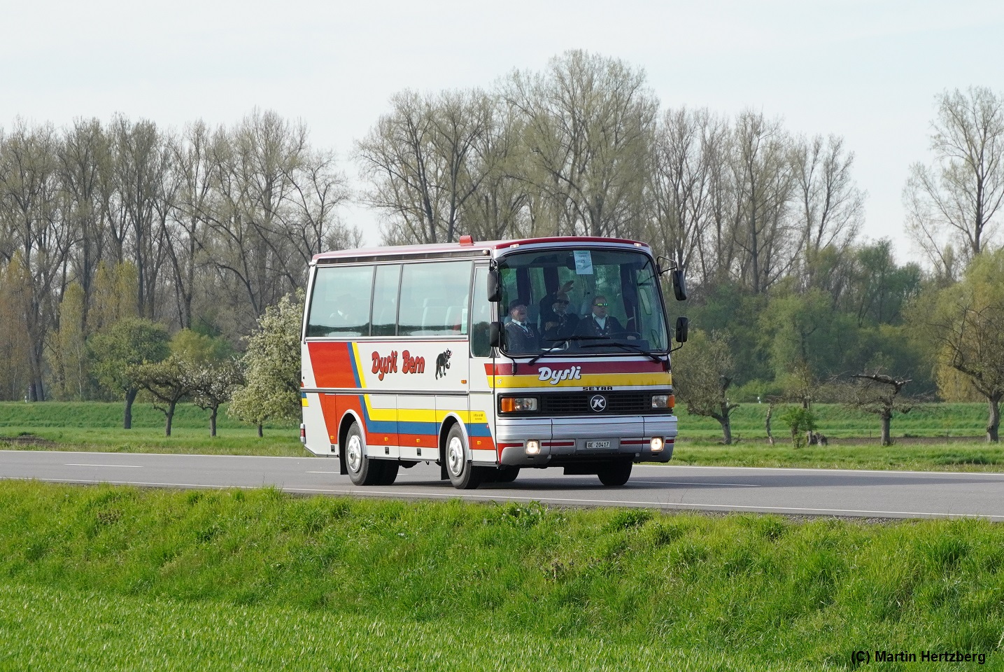 Setra S 218 HM Bj. 1982  Dysli , 6. Europatreffen historischer Omnibusse in Sinsheim/Speyer April 2023