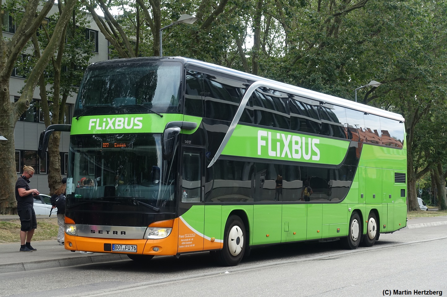 Setra S 431 DT  Flixbus - Urban , Karlsruhe Juni 2023