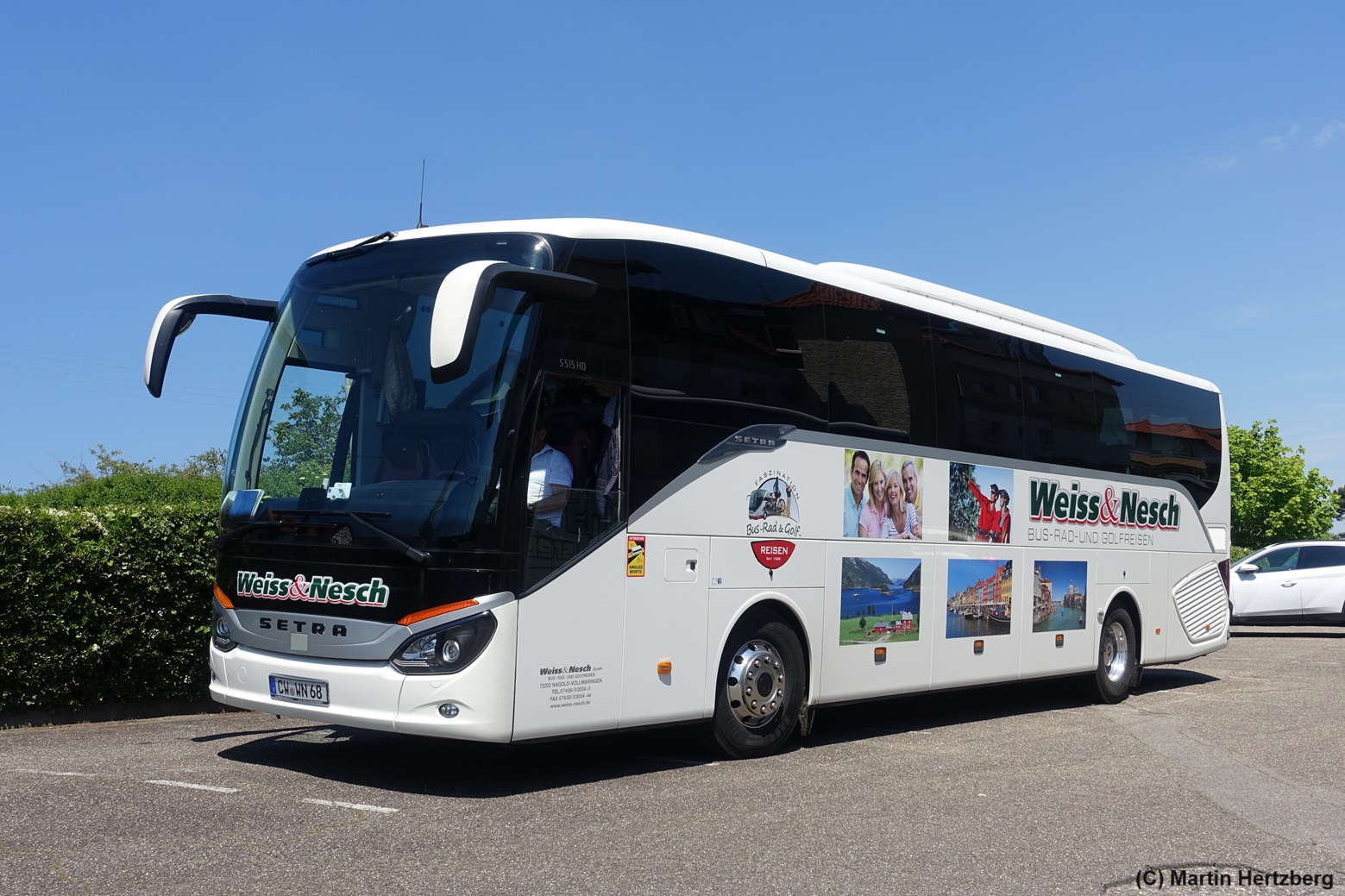 Setra S 515 HD  Weiss & Nesch , Gleiszellen Mai 2024