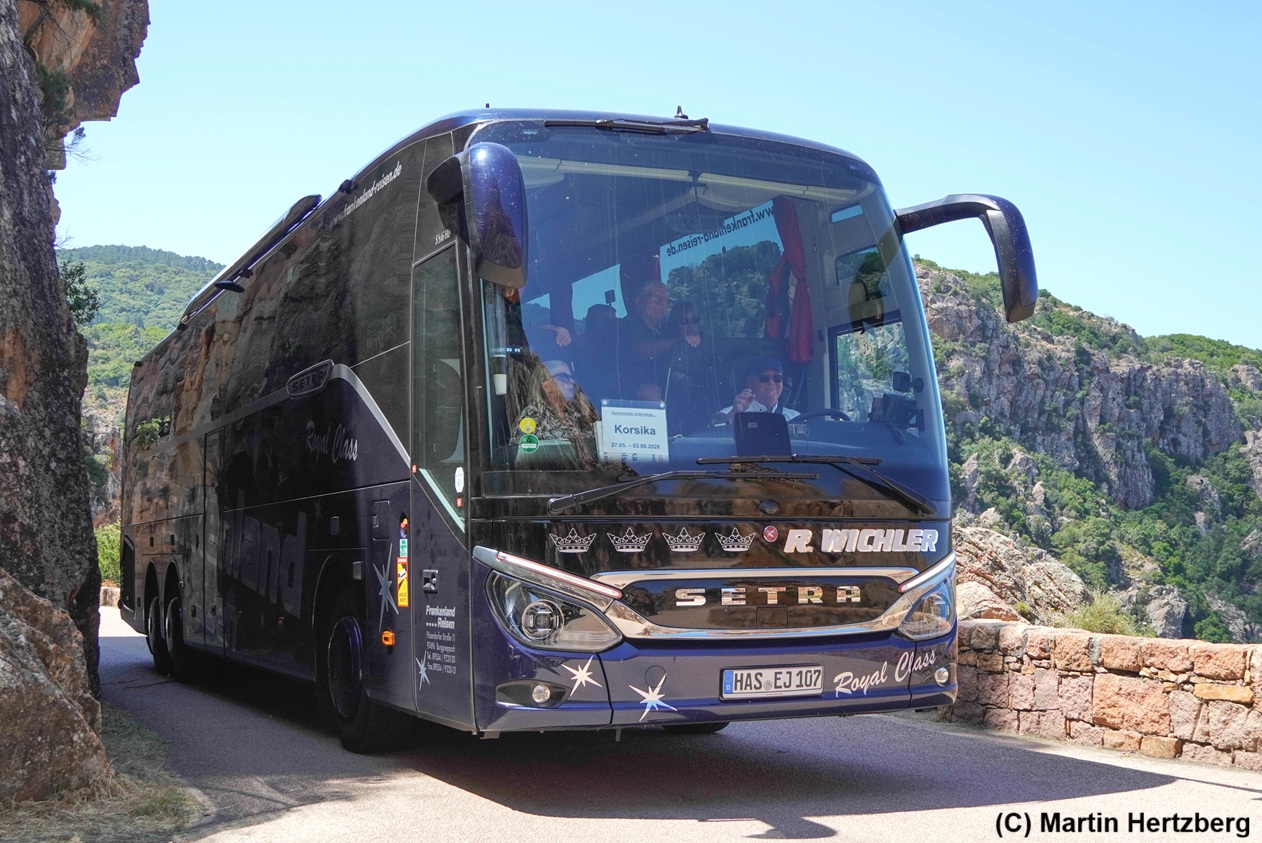 Setra S 516 HD  Frankenland - Wichler , Korsika Mai 2026