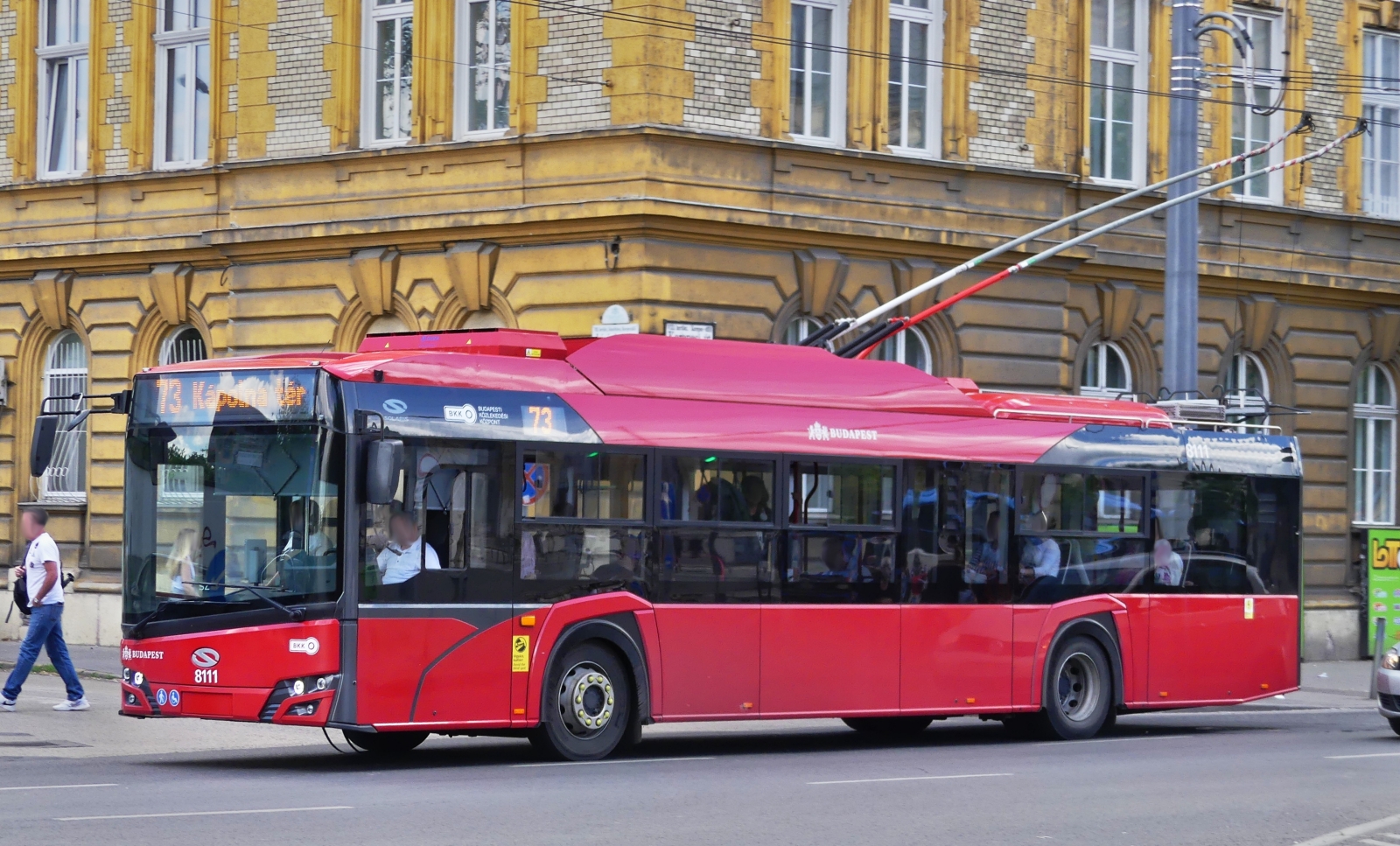 Solaris Trollino, unterwegs in Budapest. 08.05.2026