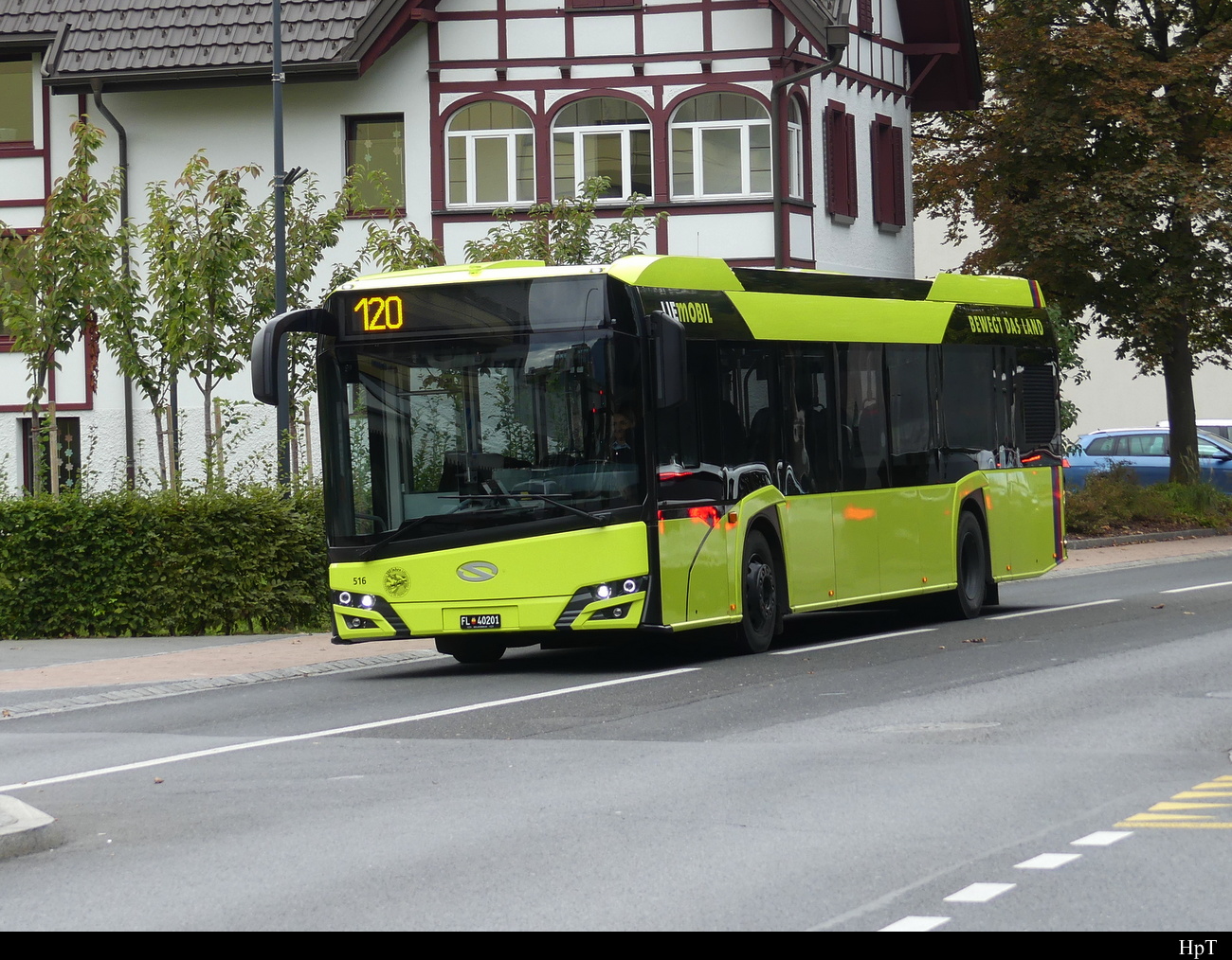 Solaris Urbino  Nr.516  FL  40201 unterwegs in Vaduz am 26.09.2022