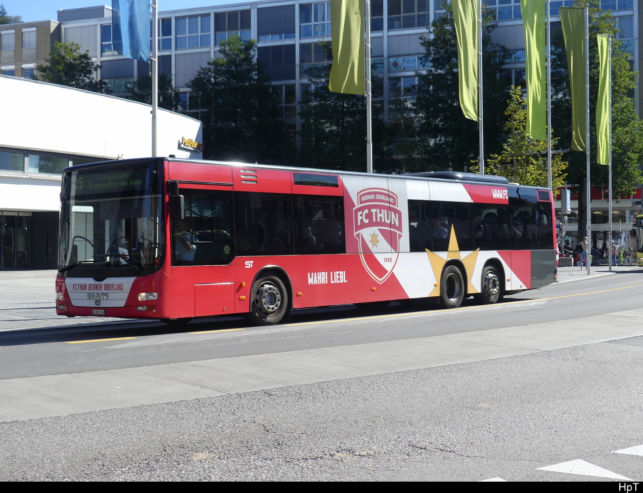 STI - MAN Lion`s City  Nr.149 unterwegs in Thun beim Bahnhof Thun am 29.09.2023