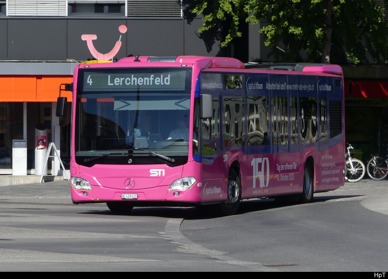 STI - Mercedes Citaro Nr.411 unterwegs in Thun am 29.09.2023