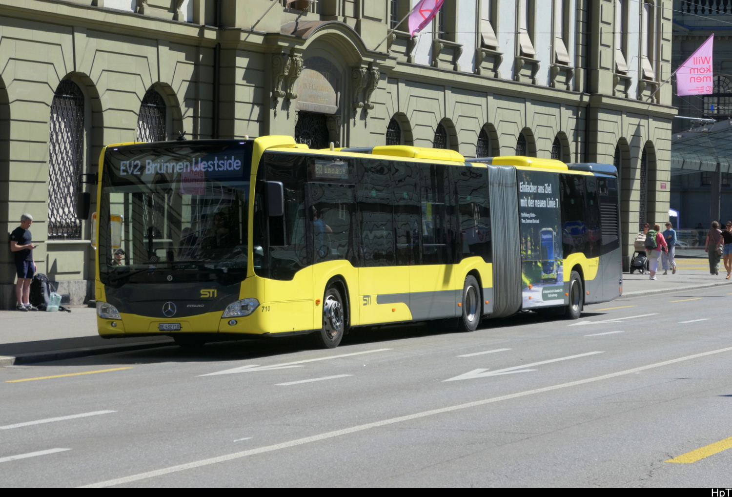 STI - Mercedes Citaro  Nr.710 unterwegs als Bahnersatz in Bern am 04.07.2026
