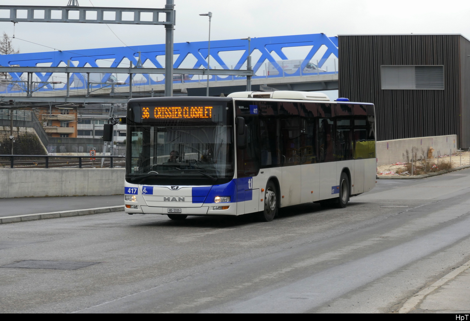 tl - MAN Lion`s City Nr.417  VD 1515 unterwegs auf der Linie 36 in Renens am 24.01.2026