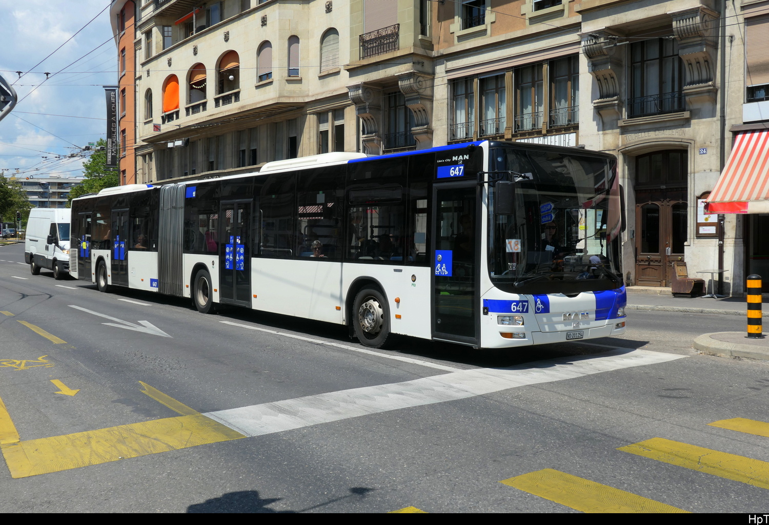 tl - MAN Lion`s City  Nr.647 unterwegs auf der Linie 18 in Lausanne am 18.07.2026