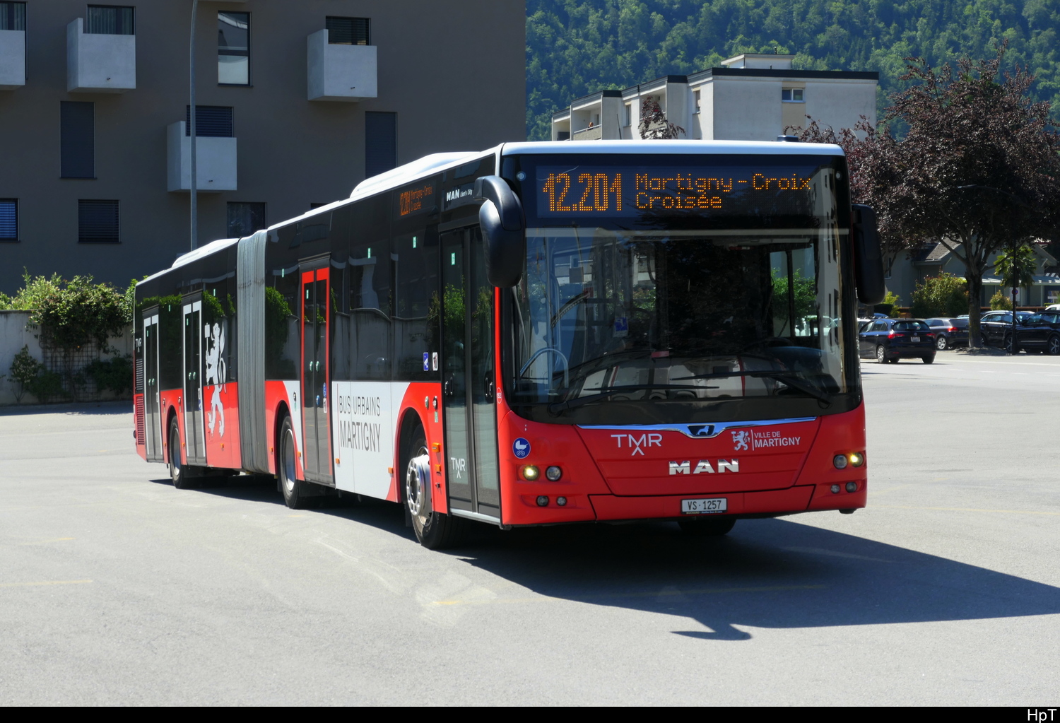 TMR - Ortsbus Martigny  MAN Lion`s City Hybrid  Nr.152  VS  1257 in Martigny am 24.05.2026
