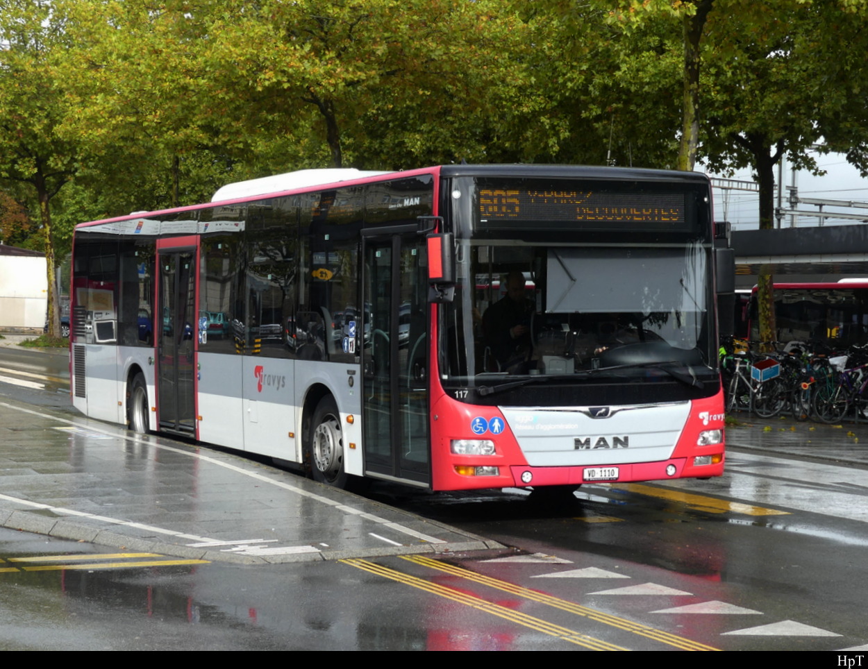 travys - MAN Lion`s City  VD  1110 in Yverdon am 02.10.2022