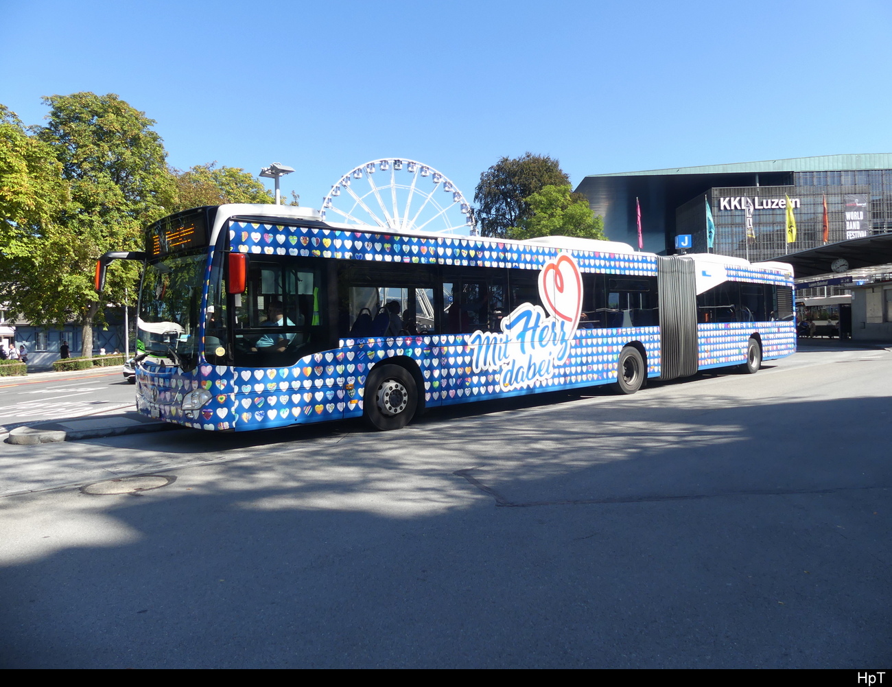 VBL Luzern - Mercedes Citaro Nr.171 beim Bhf. Luzern am 25.09.2023