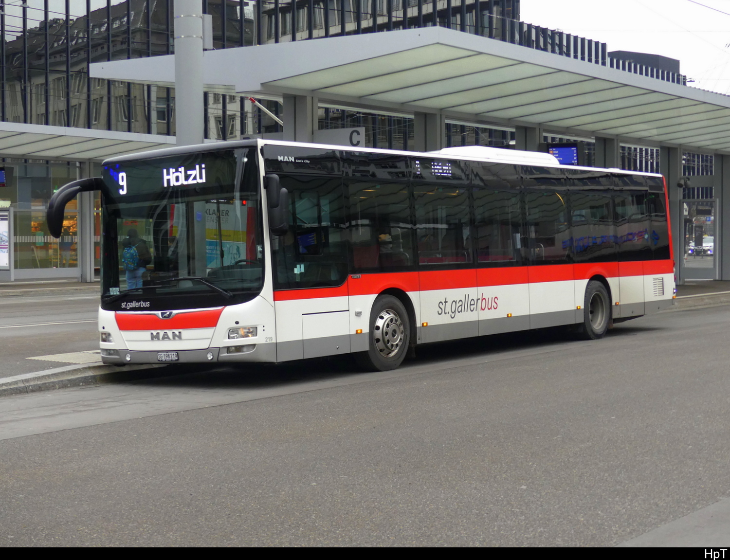 VBSG - MAN Lion`s City Nr.219 SG 198219 in St. Gallen am 26.12.2025