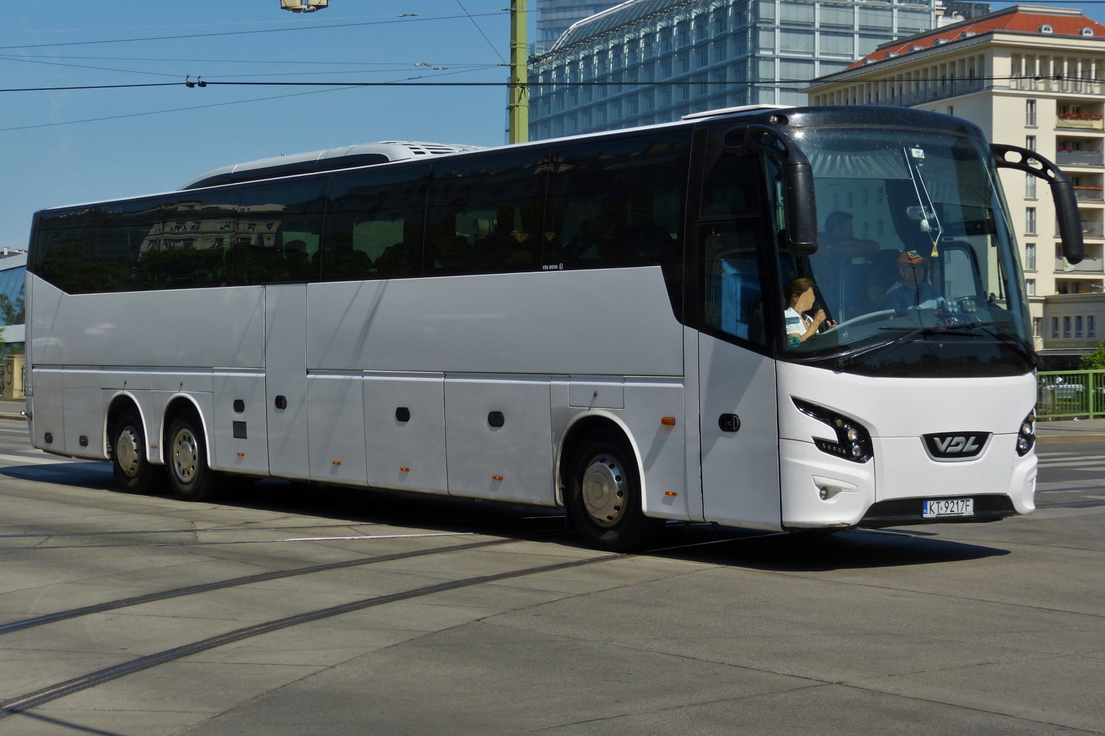 VDL Bova Futura, gesehen am Schwedenplatz in Wien. 01.06.2023