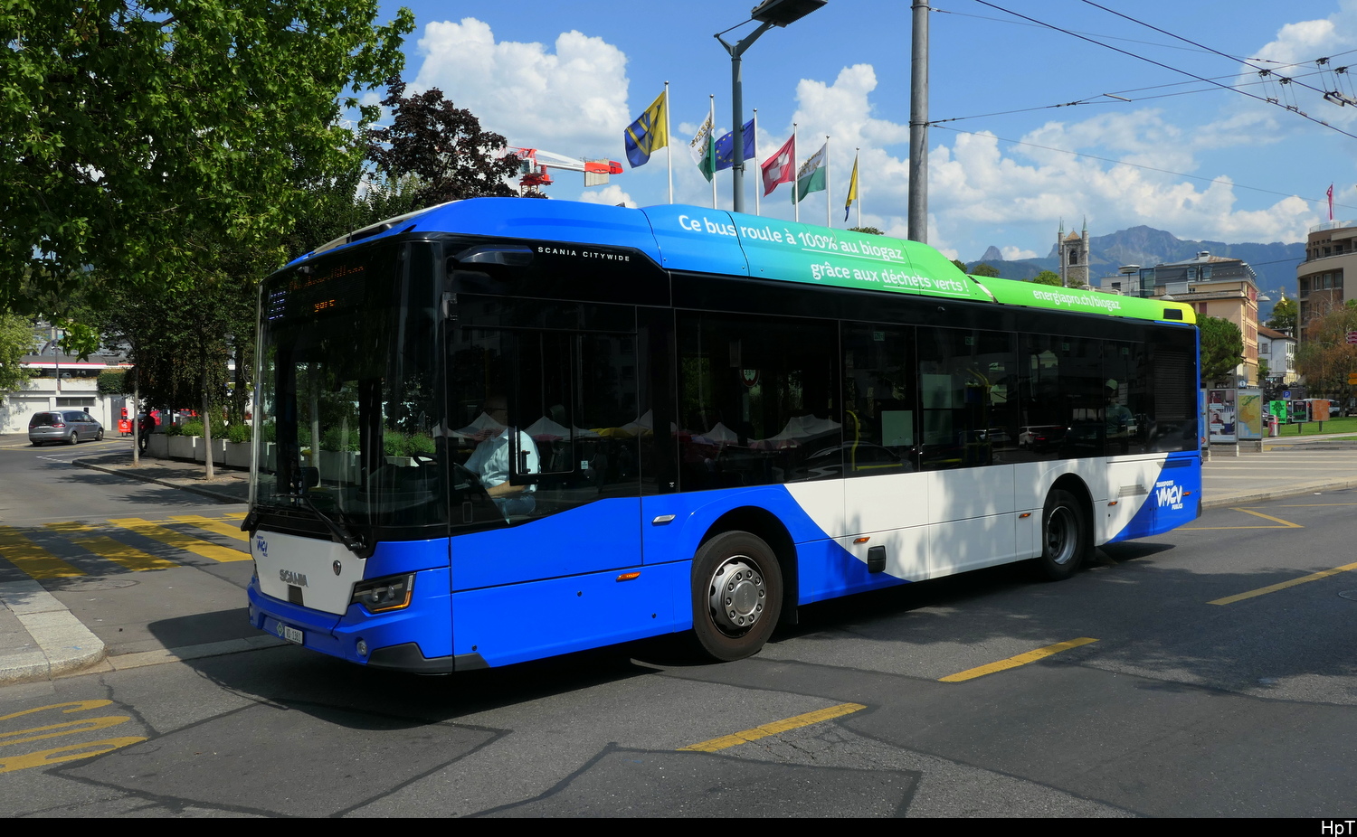 VMCV - Scania Citywide Nr.418  VD 1361 unterwegs in Vevey am 15.08.2026
