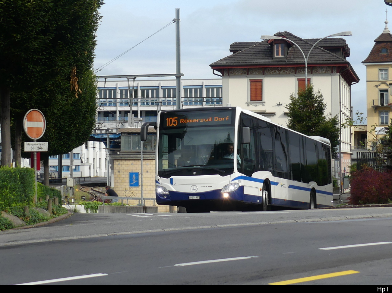Zugerland - Mercedes Citaro Nr.305 LU 274923 unterwegs auf der Linie 105 in Hochdorf am 15.07.2023