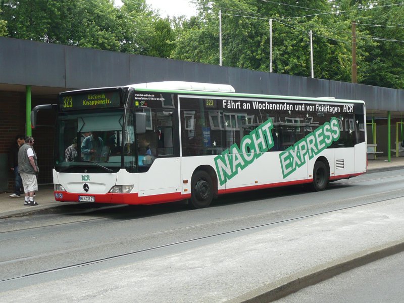03.06.09,MB-CITARO der HCR Nr.27 in Wanne Eickel.