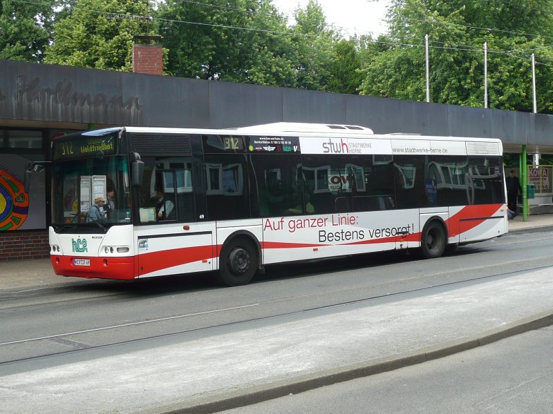 03.06.09,NEOPLAN der HCR Nr.49 in Wanne Eickel.
