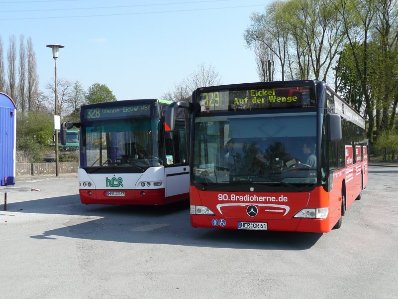 17.04.08,NEOPLAN und MB-CITARO der HCR in Wanne Eickel.