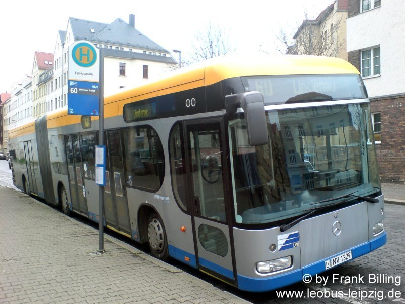 26.02.2008, Wagen 327, als Linie 60, End- / Haltestelle  Lipsiusstrae 