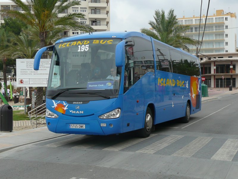 27.09.09,MAN-Irizar in Sant Antoni de Portmany auf Ibiza.