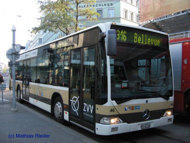 3.11.07 Citaro beim Kunsthaus richtung Bellevue.