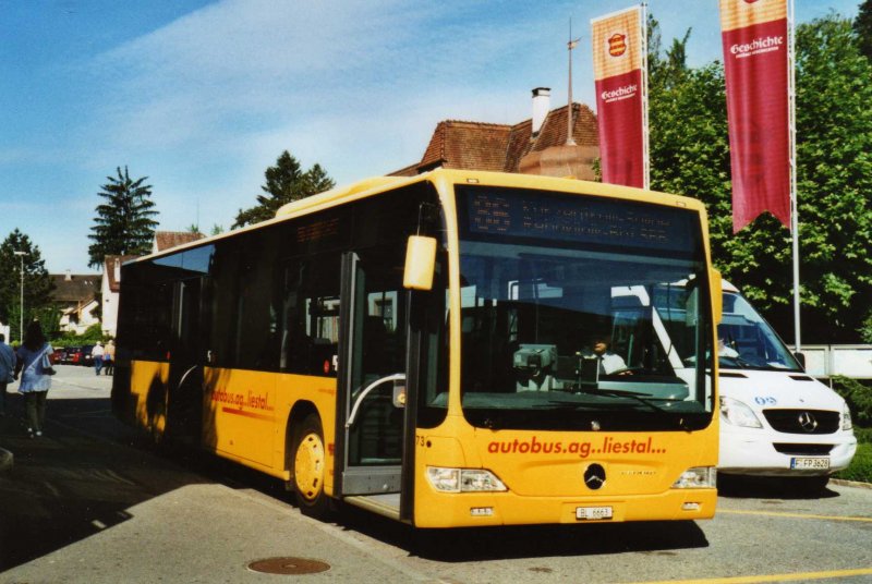 AAGL Liestal Nr. 73/BL 6663 Mercedes Citaro am 8. Juni 2009 Rheinfelden, Bahnhof