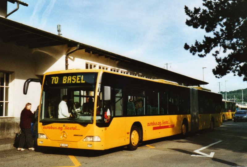 AAGL Liestal Nr. 89/BL 6131 Mercedes Citaro am 8. Juni 2009 Liestal, Bahnhof