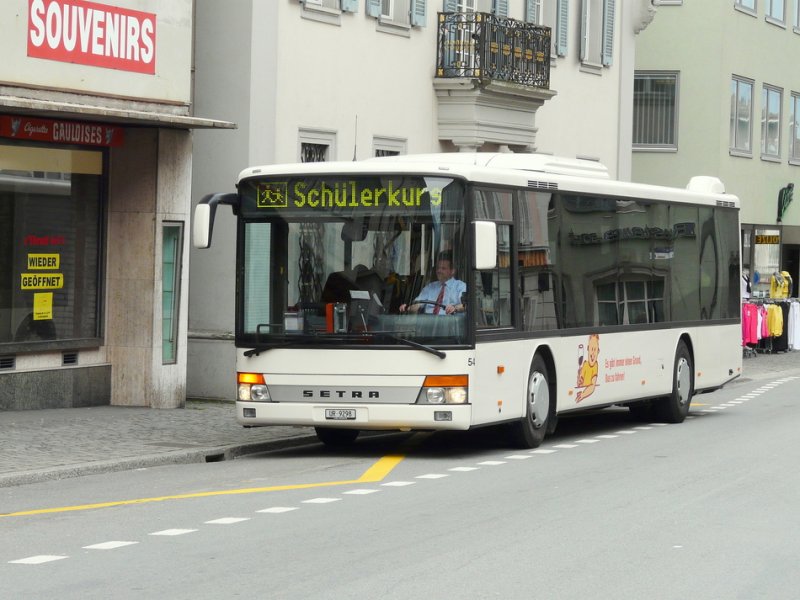 AAGU - Setra  315 NF Nr.54 UR 9298 unterwegs als Schlerkurs in Altdorf am 08.04.2009
