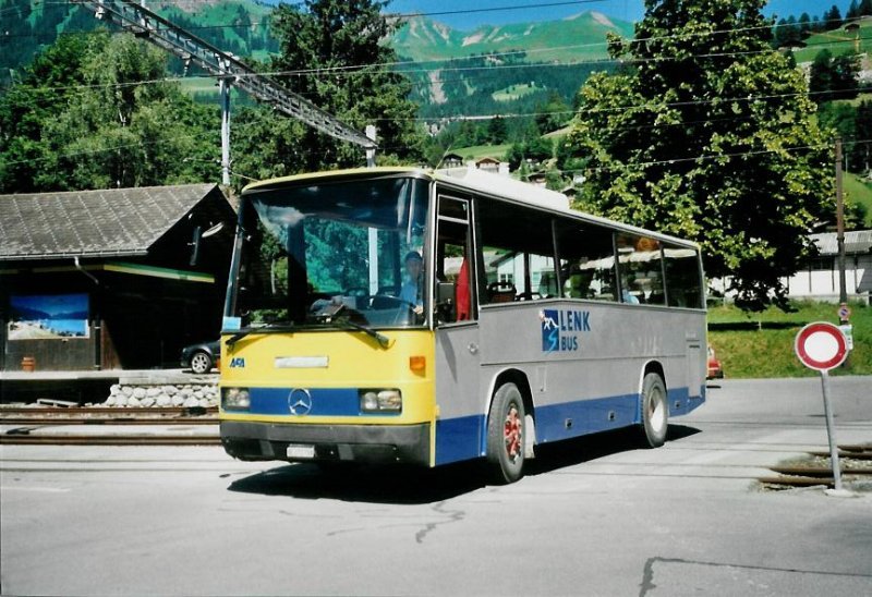 AFA Adelboden (Lenkbus) Nr. 57/BE 272'798 Mercedes/Vetter (ex AVG Grindelwald Nr. 16) am 10. Juli 2008 Lenk, Bahnhof
