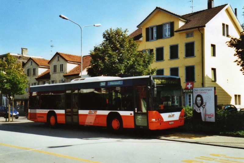 AOT Amriswil Nr. 10/TG 692 Neoplan am 19. August 2009 Amriswil, Bahnhof