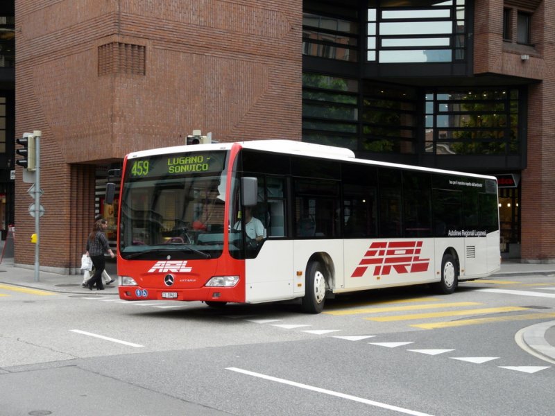 ARL - Mercedes Citaro Nr.1  TI 59401 unterwegs auf der Linie 459 in der Stadt Lugano am 13.05.2009