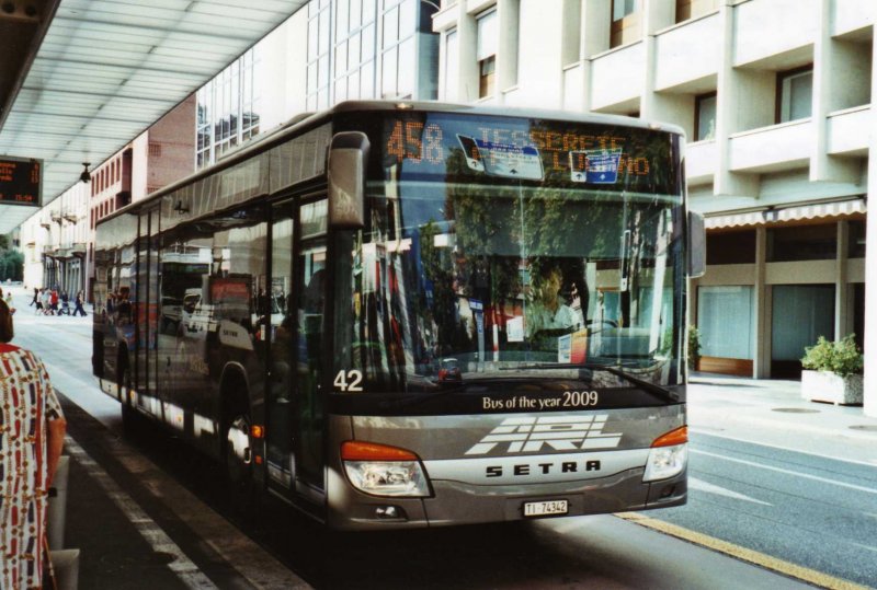 ARL Tesserete Nr. 42/TI 74'342 Setra am 12. September 2009 Lugano, Centro