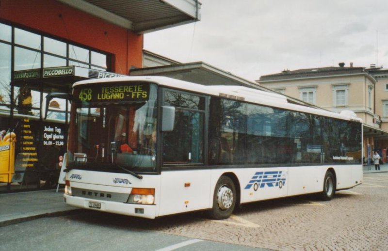 ARL Tesserete Nr. 9/TI 29'409 Setra am 9. Dezember 2008 Lugano, Bahnhof