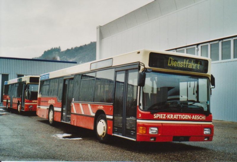 ASKA Aeschi Nr. 3 MAN am 20. Dezember 2008 Biel, Rattinbus