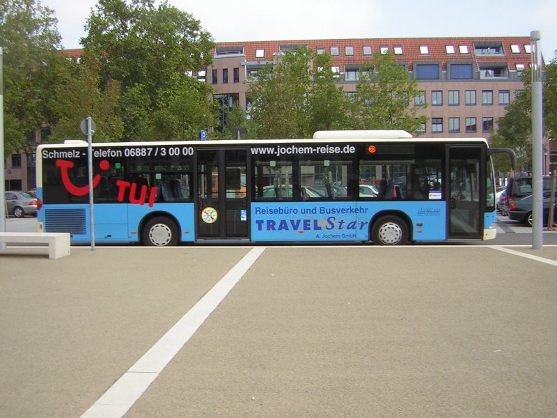 Auf diesem Foto ist ein Bus von der Firma Jochem-Reisen zu sehen. Der Bus ist ein Citaro und fhrt im Auftrag der RSW.