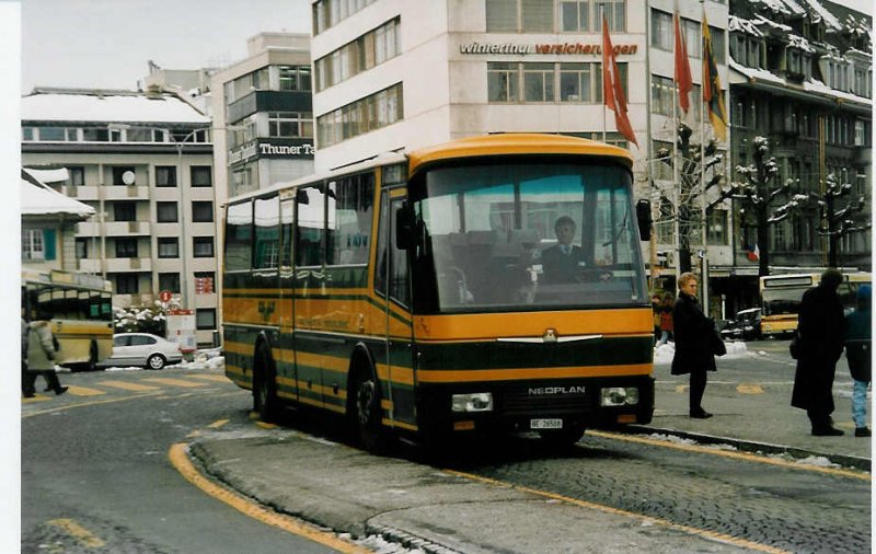 Aus dem Archiv: AvH Heimenschwand Nr. 4/BE 26'508 Neoplan/Lauber am 22. November 1999 Thun, Bahnhof