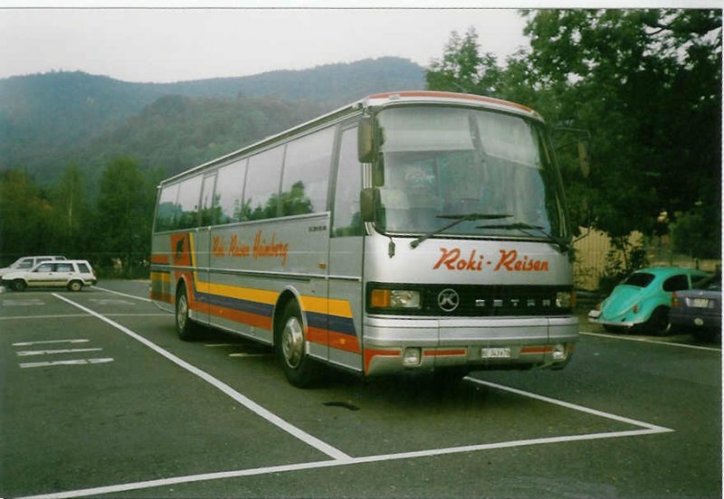 Aus dem Archiv: Roki, Heimberg BE 343'678 Setra (ex Dysli, Bern) am 12. September 1997 Thun, Seestrasse