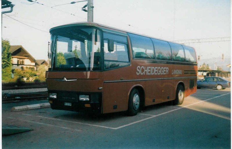 Aus dem Archiv: Scheidegger, Langnau BE 269'898 Neoplan am 18. Oktober 1997 Uetendorf, Bahnhof